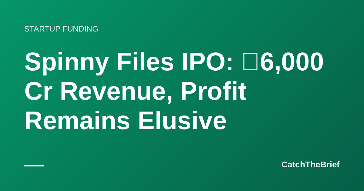 Spinny Files IPO: ₹6,000 Cr Revenue, Profit Remains Elusive