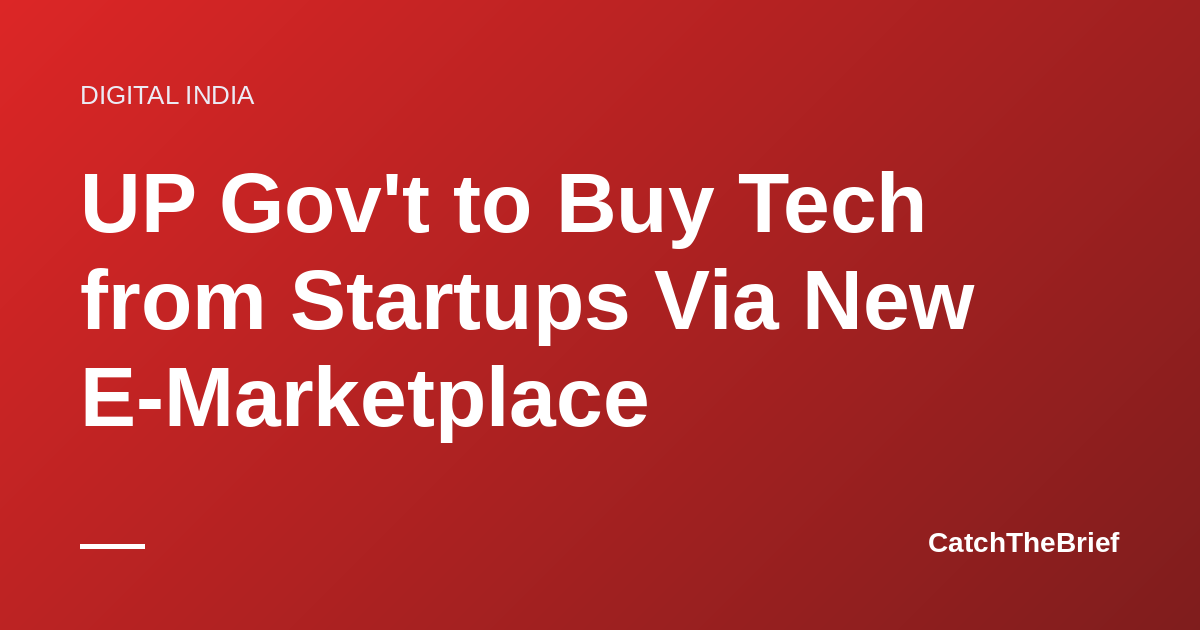 UP Gov't to Buy Tech from Startups Via New E-Marketplace