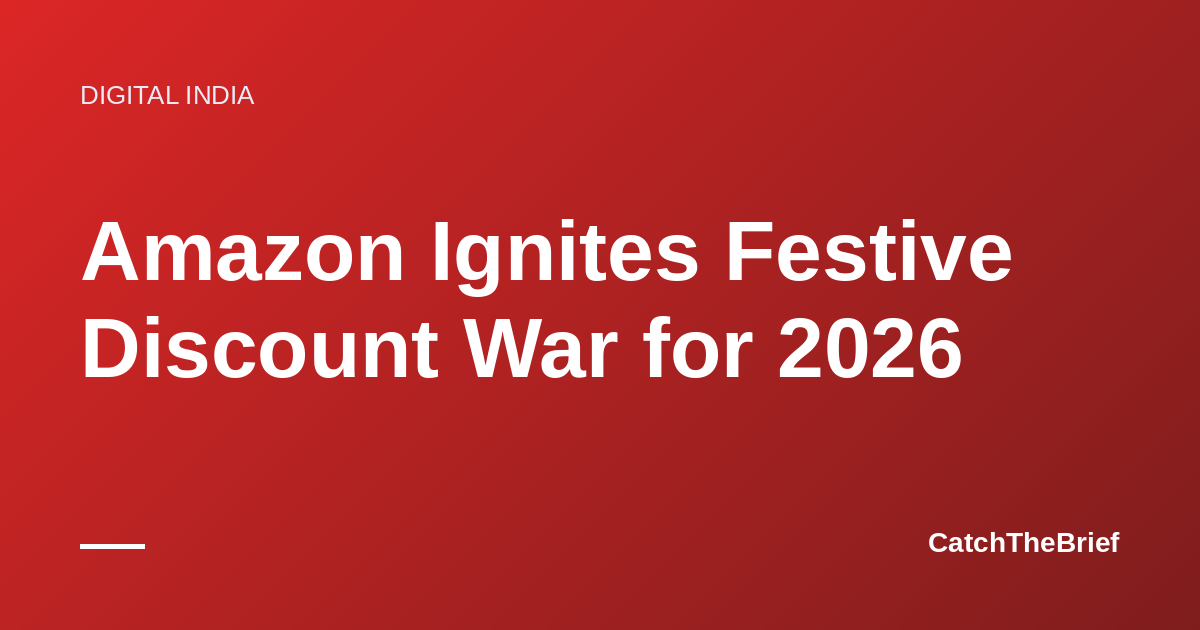 Amazon Ignites Festive Discount War for 2026